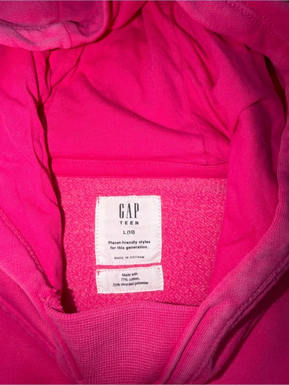 GAP Hot Pink Kids Hooded Sweatshirt